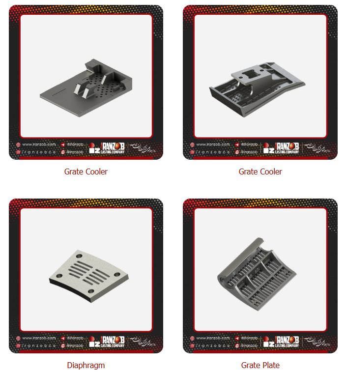 Steel and cast iron parts