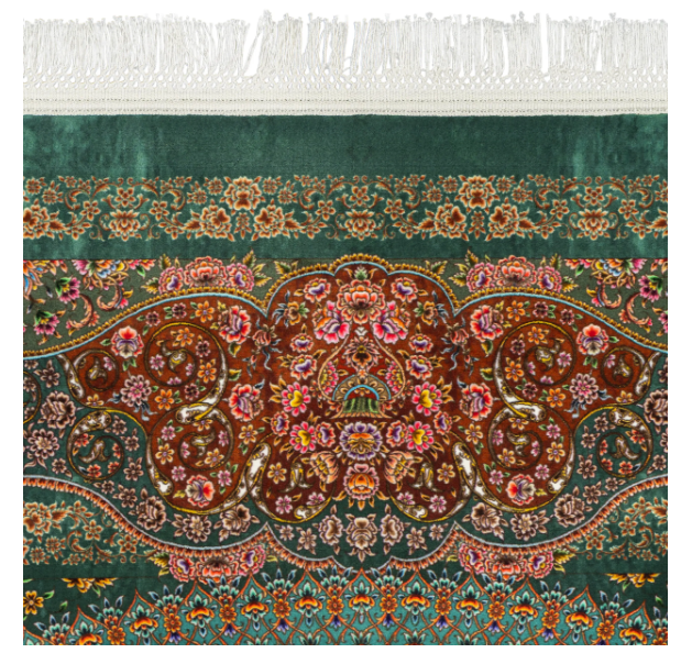 Pile Material Acrylic Rug , Classic Collection-Green 2000015184