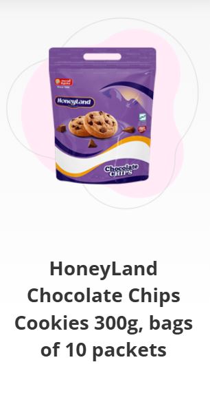 HoneyLand chocolate chips cookies 300g 10packets