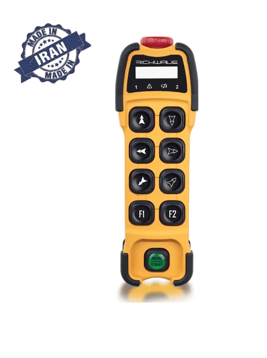 RichWave TE-S801A / TE-S802A 8-Button Single-Speed Overhead Crane Remote Control Transmitter