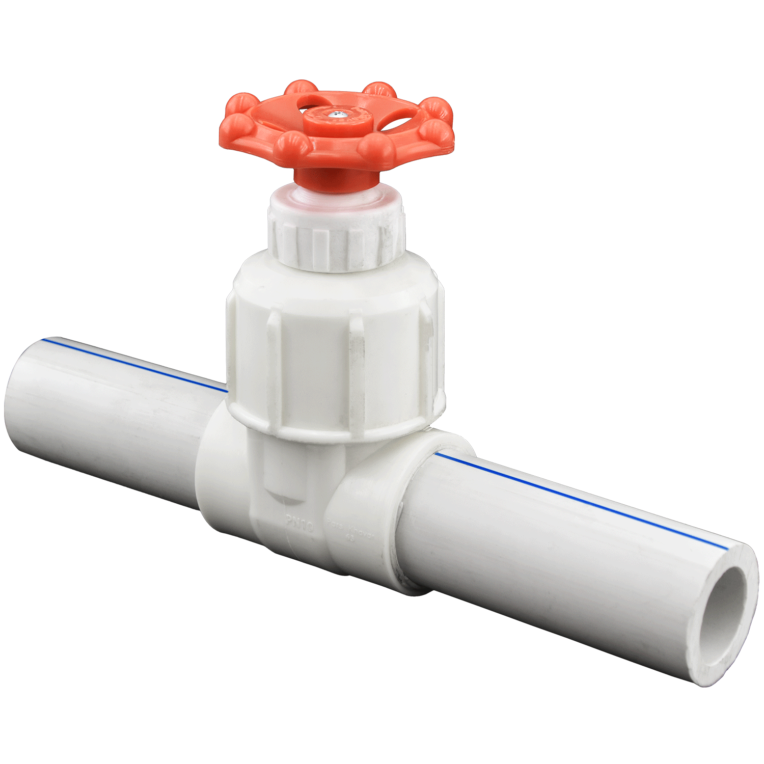 Cold and hot welded double-ended gate valve for construction
