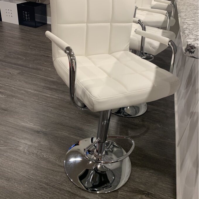 Open Jack Chair Model 508 - Silver Metal Base, Hydraulic Height Adjustment & 360 Swivel