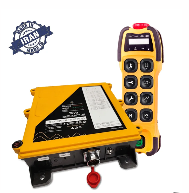 RichWave TE-RX/S801A  /  TE-RX/S802A  8-Button Single-Speed Overhead Crane Remote Control