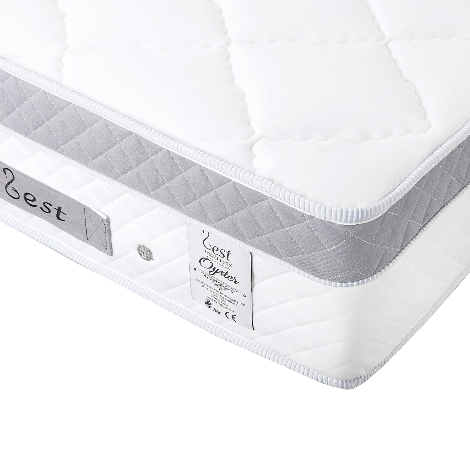 Zest Oyster Medical Hybrid Mattress - 30cm, Dual-Size Pocket Springs