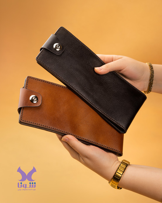 Handmade Genuine Leather Checkbook Wallet