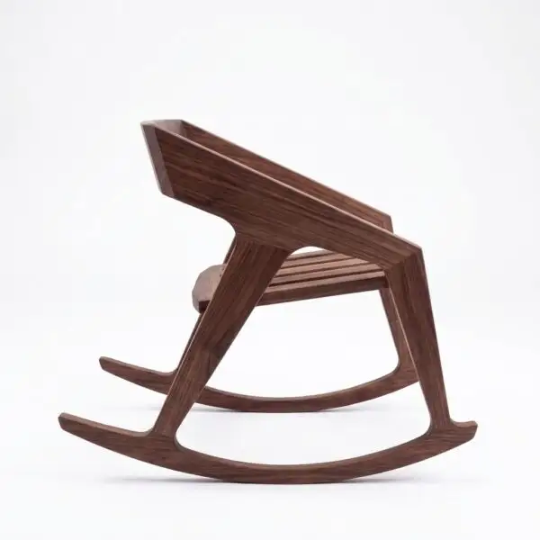Zed Design Natural Wood Rocking Chair