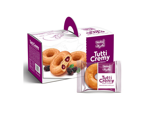 Sweet Donut (Tutti cremy) Filled with Black mulberry-Cocoa  jam