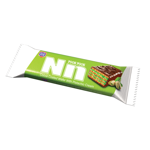 NN Cocoa-Coated Wafer Bars - Pistachio & Cocoa Cream