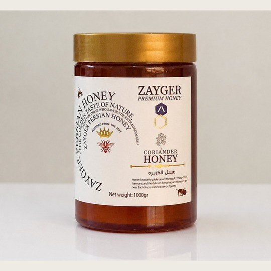 Кориандровый мёд ZAYGER, 1 кг — премиальный натуральный иранский мёд