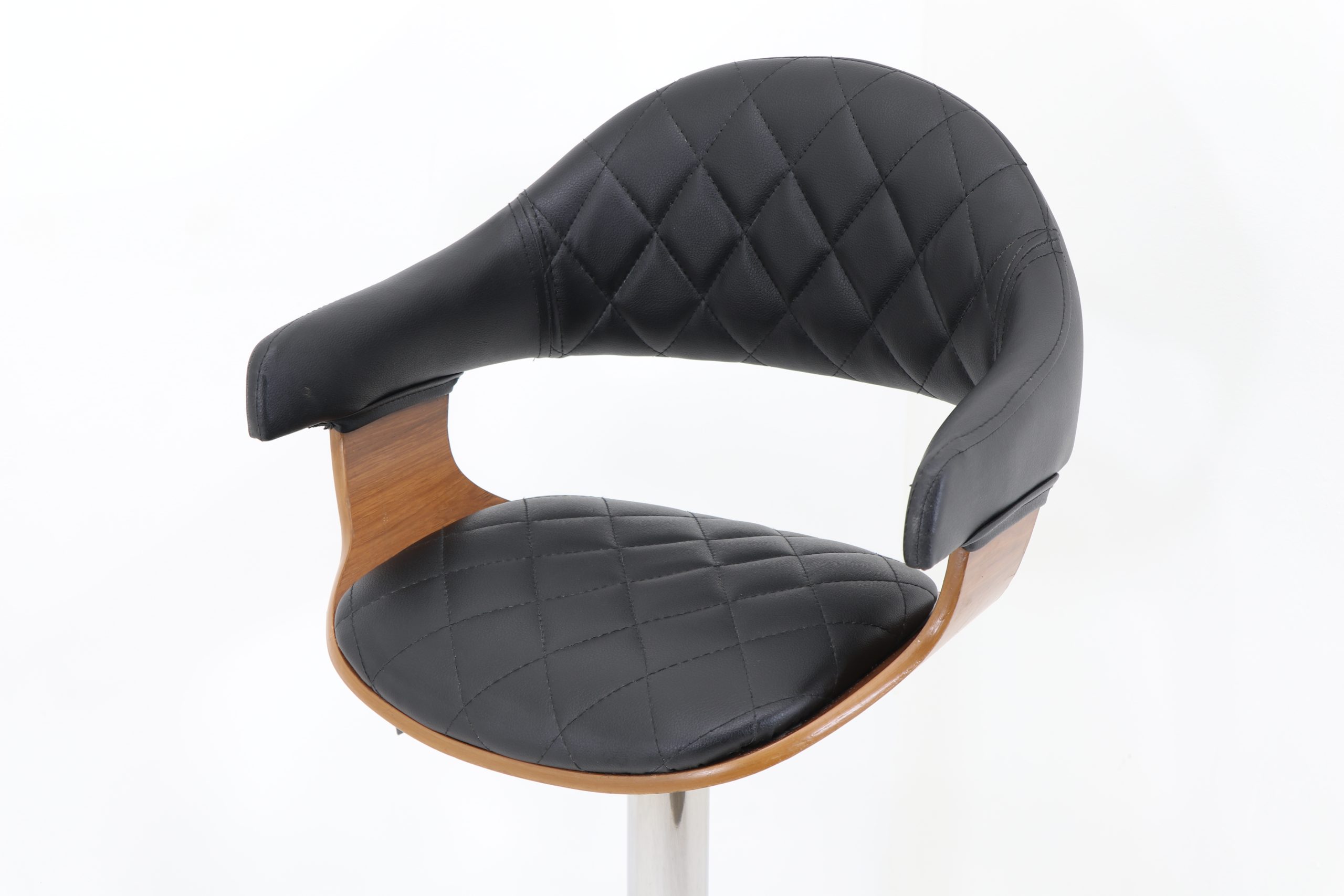Open Jack Chair Model 2135 with Custom Stitching - Hydraulic Height-Adjustable Swivel Chair
