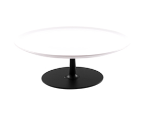 Porcelain Cake Stand with Black Base
