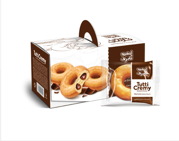 Sweet Donut (Tutti cremy) Filled with Black mulberry-Cocoa  jam