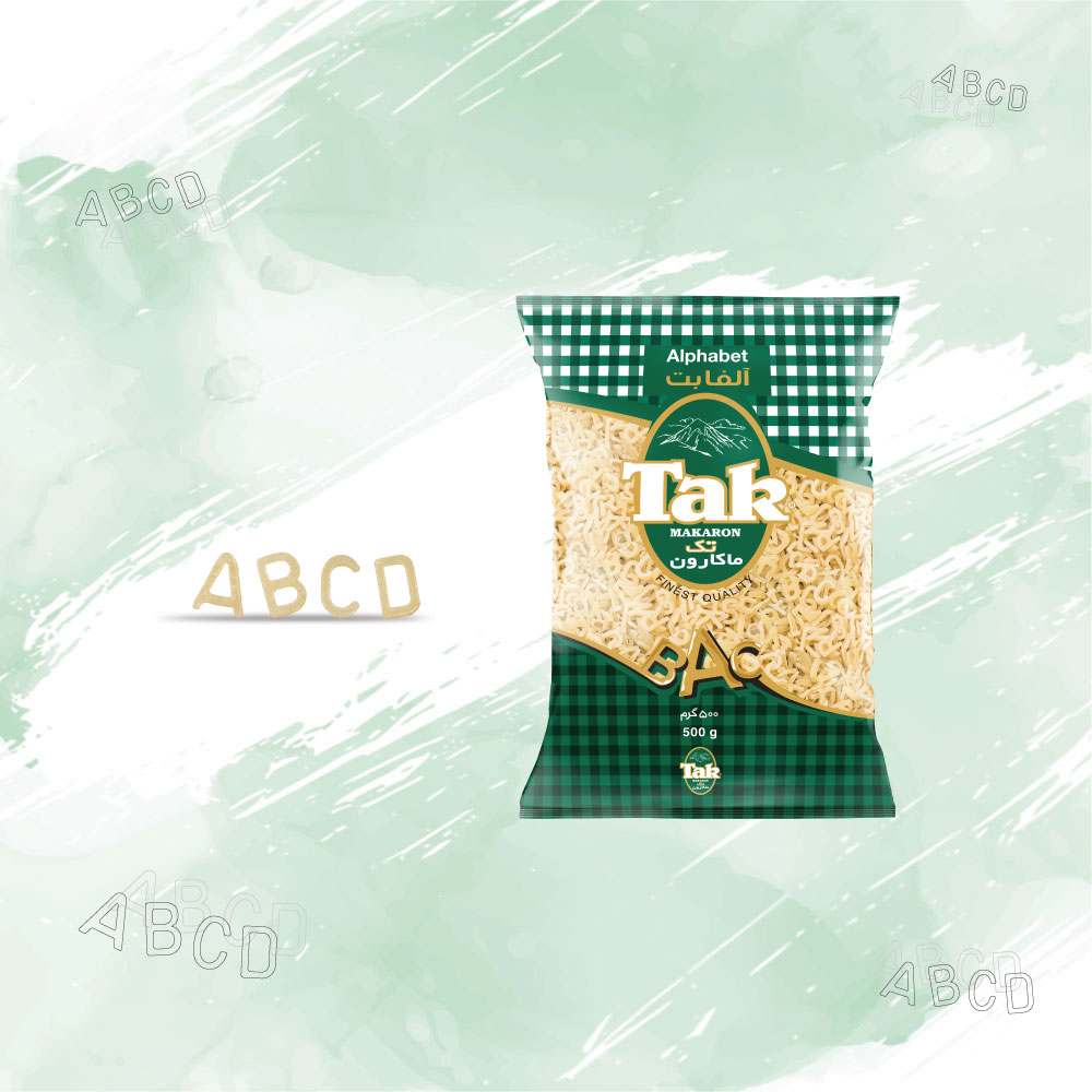 Tak Makaron English Alphabet Pasta