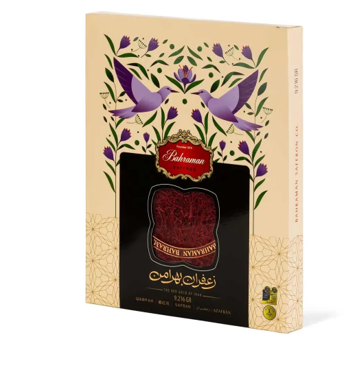 Saffron, 9.216 grams (2 Mesghal) Tin Pack
