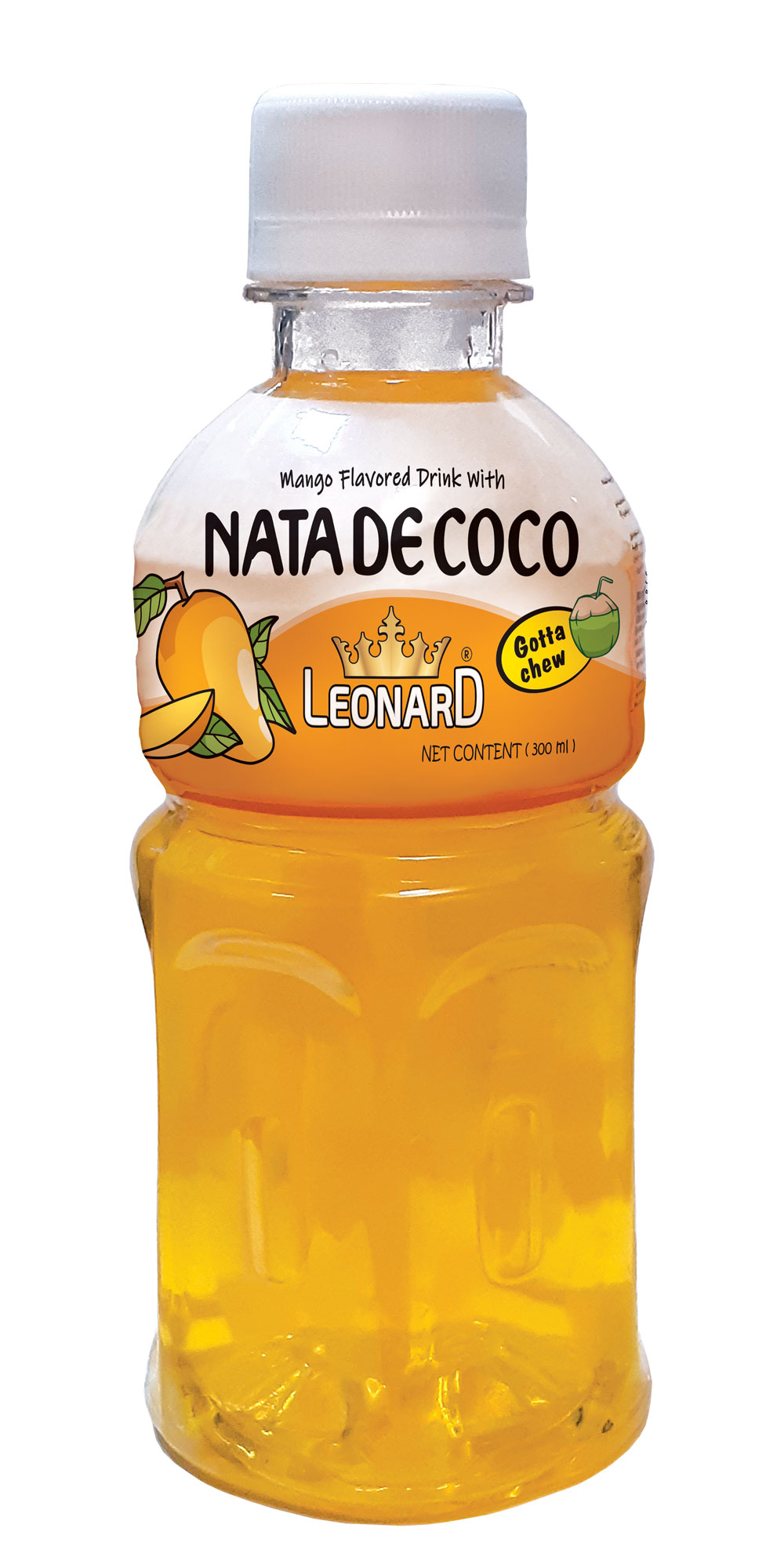 Nata de Coco Mango Flavored Drink – 300 ml PET Bottle