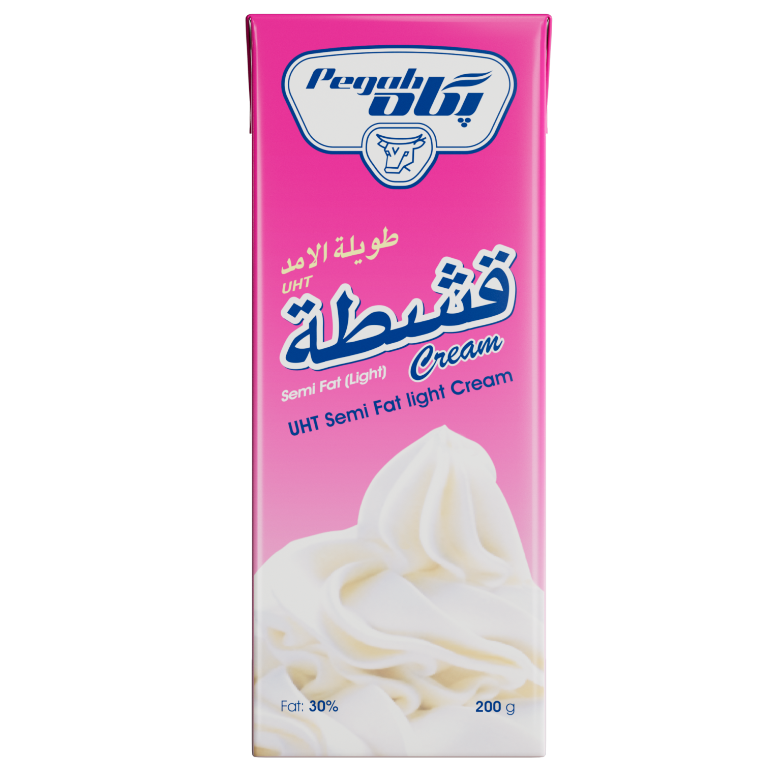 Pegah UHT Sterilized Semi-Fat Cream - 200 g