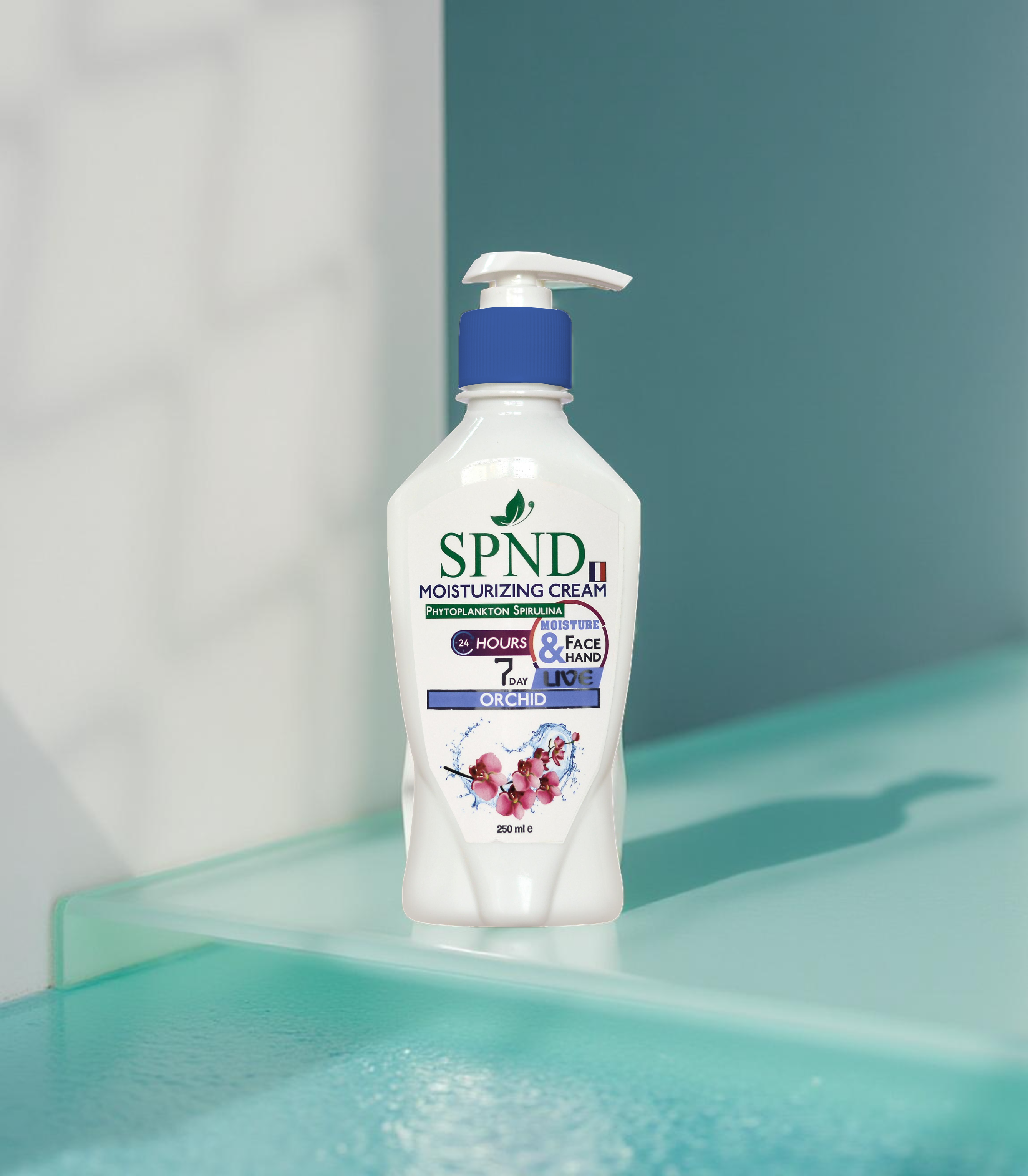 SPND Moisturizing Cream  Orchid, Spirulina & 24H Hydration (Face & Hand)  250 ml