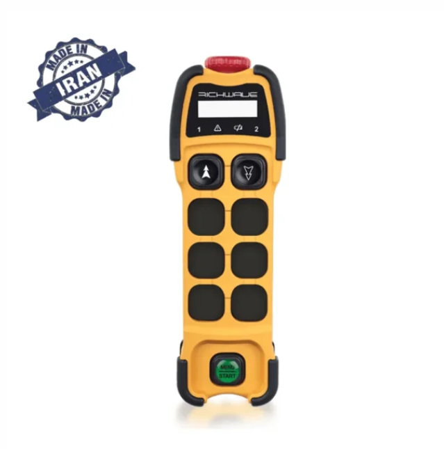 RichWave TE-S201A  /  TE-S202A 2-Button Single-Speed Overhead Crane Remote Control Transmitter