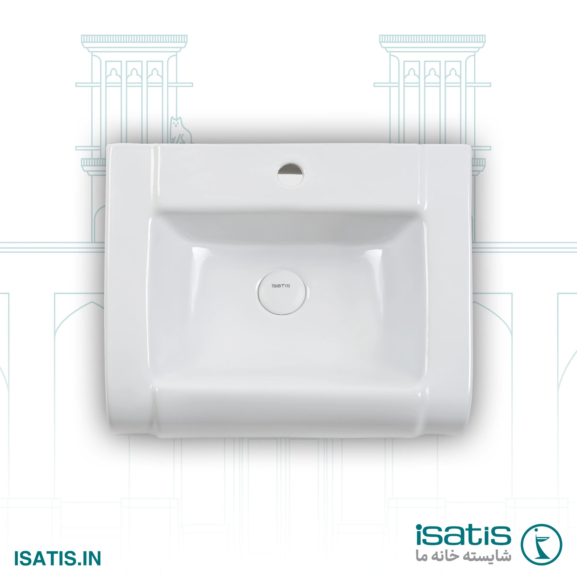 Isatis Imperial Pedestal Washbasin
