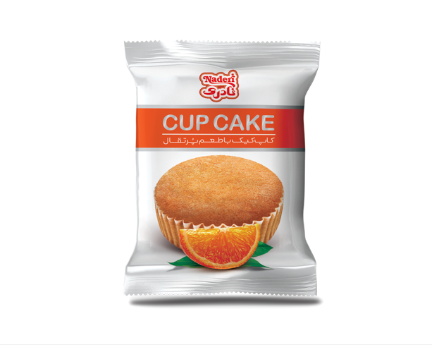  Cup cake with cocoa cream , Orange flavor , Sour cherry  flavor
