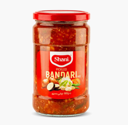 Bandari Mixed Pickles in Glass Jar – 680 g