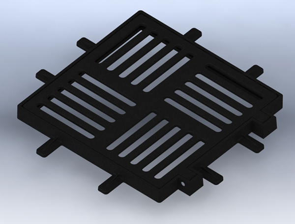 Cast Iron Water Drain Grating & Manhole Cover
