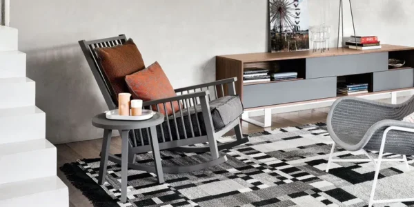 Современное кресло-качалка увеличенного размера Zed Design Lina