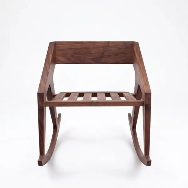 Zed Design Natural Wood Rocking Chair