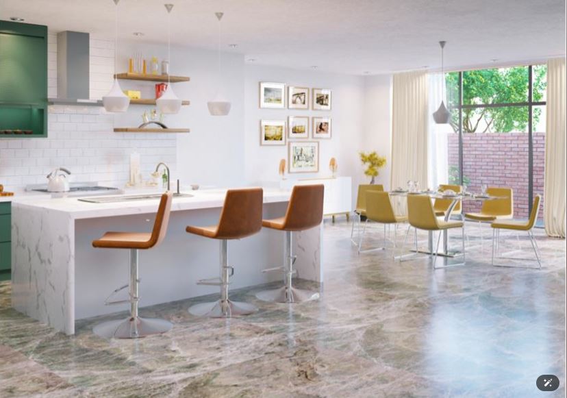 LARAK , Height-Adjustable Modern Bar Stool with Cold Foam Seat & Backrest