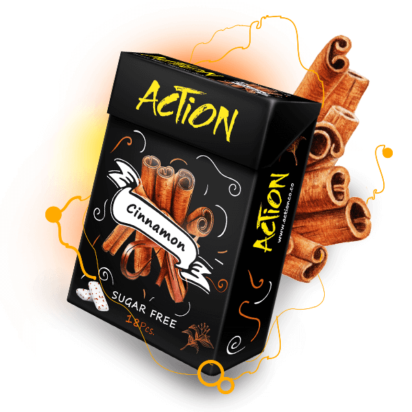 No Caffeine Cinnamon Chewing gum 