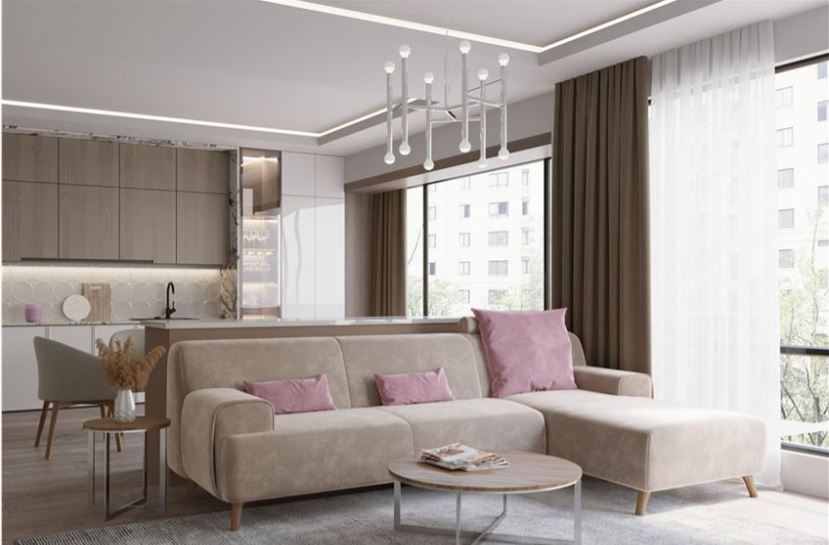 RUNI , Modern Steel-Leg Coffee Table with Stone-Pattern, Walnut & Glass Top Options