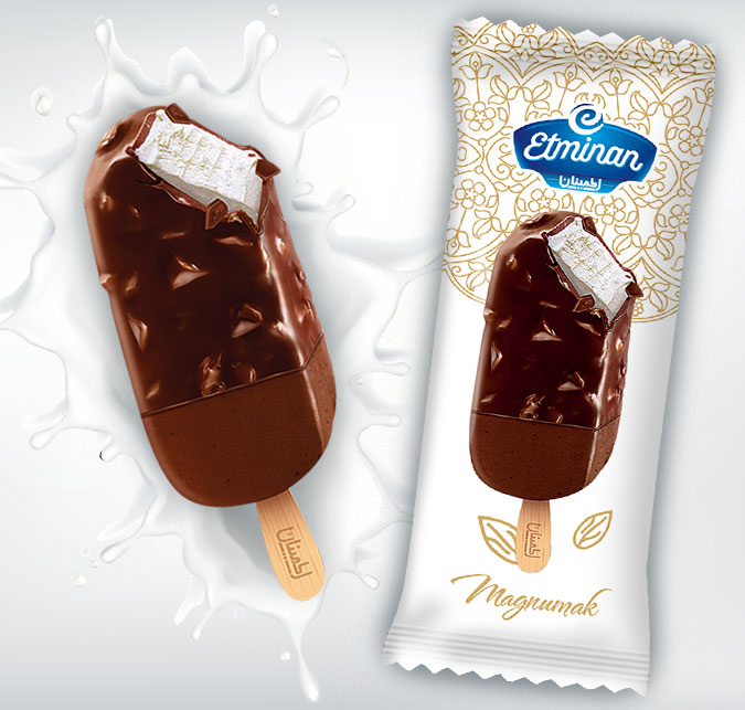 Eminan Premium Stick Ice Cream  Coconut, Nescafe & Chocolate Flavors