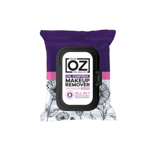 Makeup Remover Wet Wipes for Oily Skin (Lid Pack) 50 Sheets