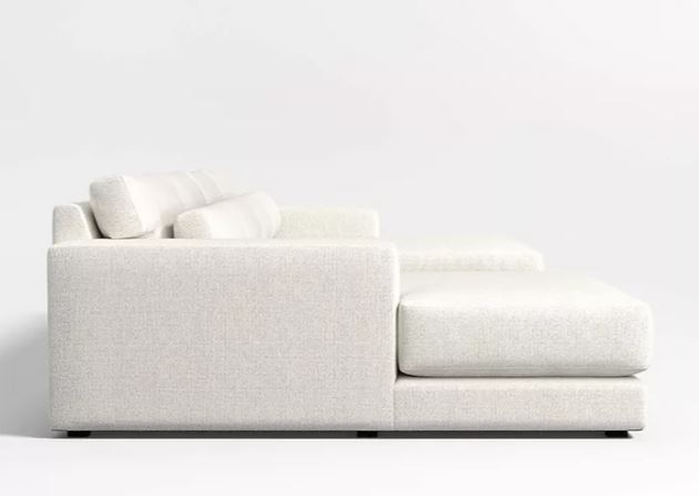 Zed Design Ilya U-Shaped Comfort Sofa with Solid Natural Wood Frame