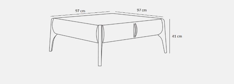 AVIN  Modern Beech-Veneered Coffee Table with Two Drawers