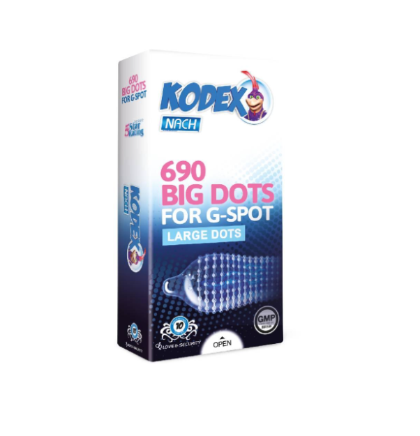 Kodex Big Dots Condoms 690 Raised Dots