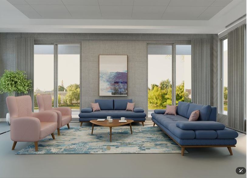 MASINA Adjustable Sectional Sofa ,Plywood Frame & High-Resilience Polyurethane Foam