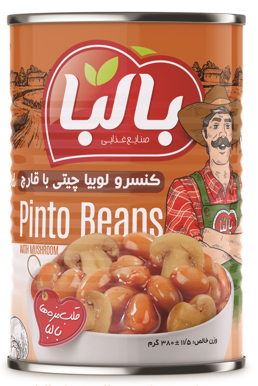 Balba Canned Beans with Mushrooms – 380 g