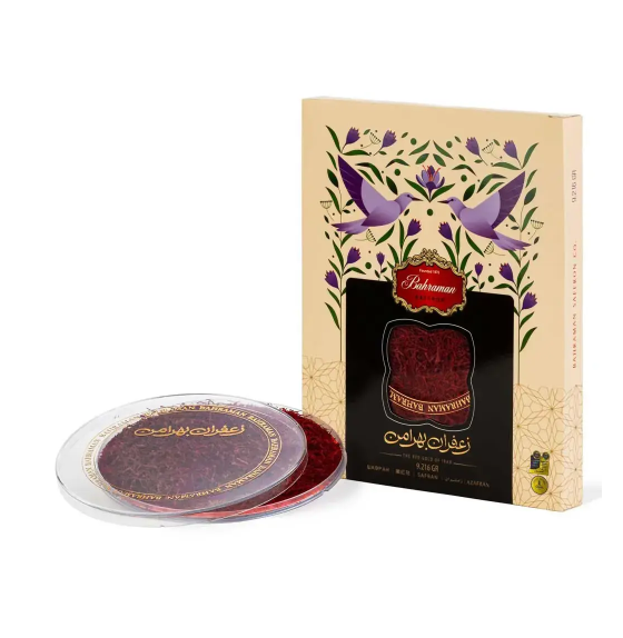 Saffron, 9.216 grams (2 Mesghal) Tin Pack