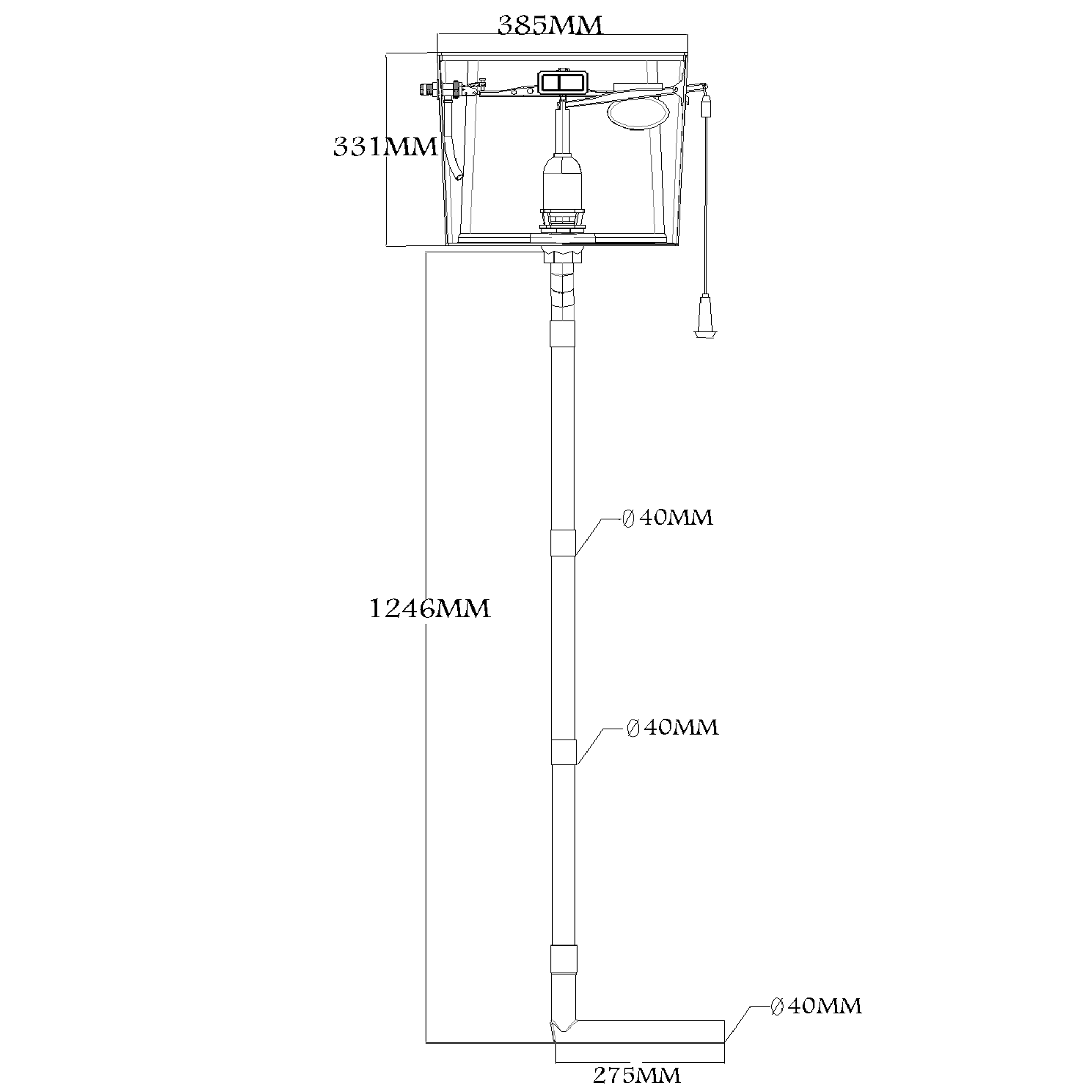Flush tank