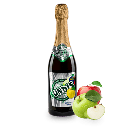SUNDIS Non-Alcoholic Sparkling Fruit Drink   750 ml Glass Bottle