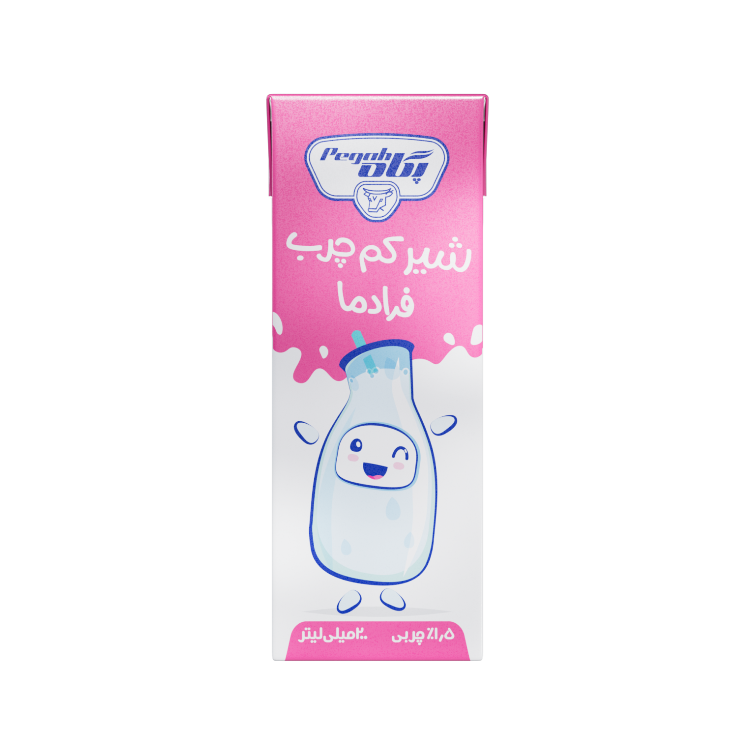 Pegah UHT Low Fat Sterilized Milk - 200 cc Slim Pack