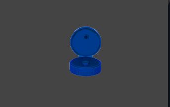 37mm SP400 Flip-Top PP Bottle Cap with IHS Tamper-Evident Seal for Food & Beverage Bottles - 6g
