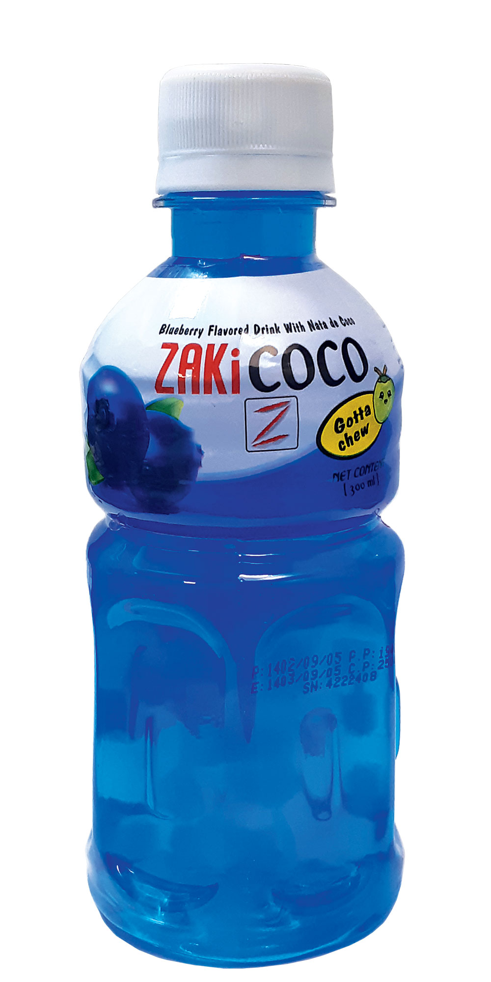 Blueberry-Flavored Nata de Coco Drink – 300ML PET Bottle