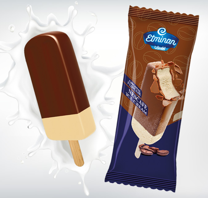 Eminan Premium Stick Ice Cream  Coconut, Nescafe & Chocolate Flavors