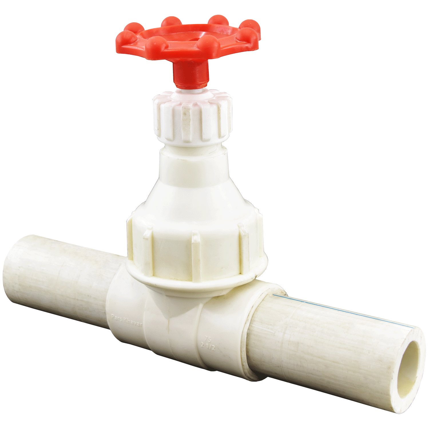 Cold and hot welded double-ended gate valve for construction