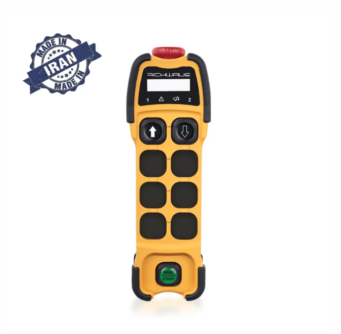 RichWave TE-S201A / TE-S202A 2-Button Single-Speed Overhead Crane Remote Control Transmitter