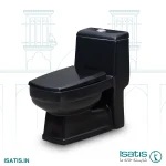 One piece toilet