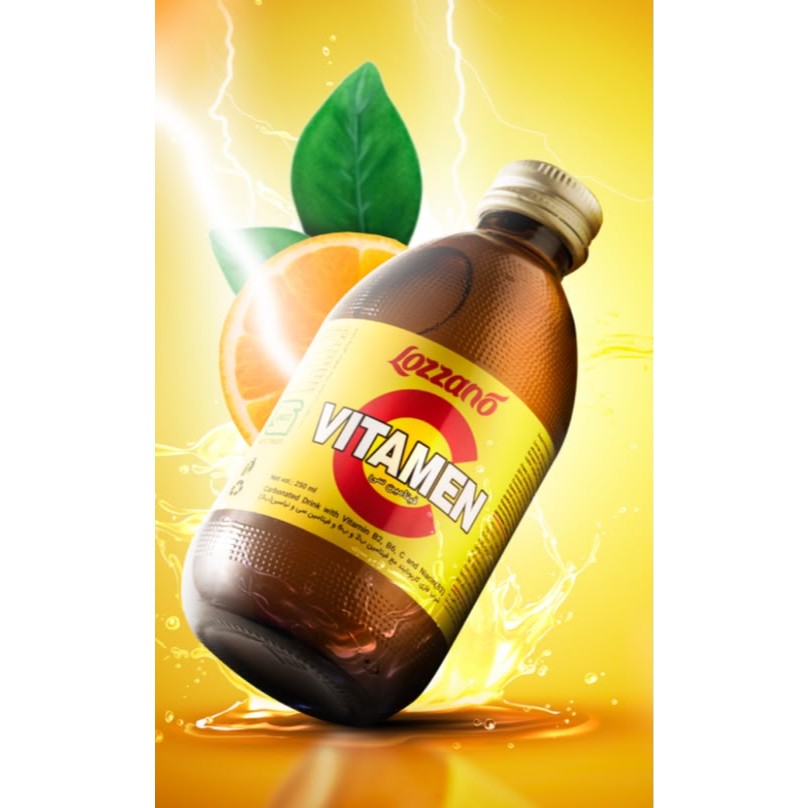 Lozano Vitamin C Carbonated Drink 250ml Glass Bottle