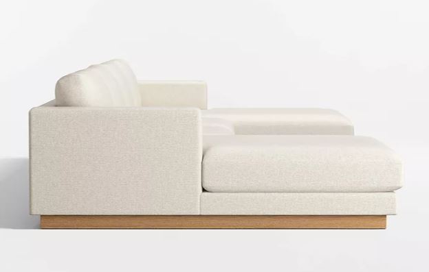 Zed Design Arta U-Shaped Comfort Sofa with Solid Natural Wood Frame & Hypoallergenic Foam